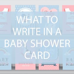 Preeminent What To Write In Baby Shower Card Darling Celebrations
