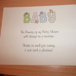 High Quality Fresh Baby Shower Thank You Cards Card Message Messages Gifts Fashionable Terrific Featuring