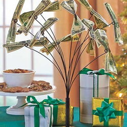 Fine Money Tree Walmart Gift Baby Shower Cash Origami Branches Bendable Hold Cards Wording Metal Tabletop Ask