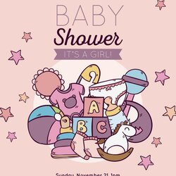 Excellent Free Editable Baby Shower Invitation Card Templates