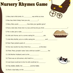 The Highest Standard Price Is Right Who Knows Mum Nursery Rhyme Baby Shower Games Quiz Rhymes Game For Brown