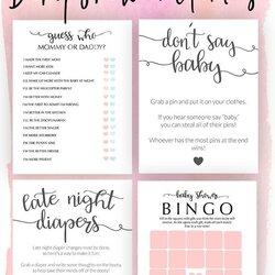 Very Good Excellent Selection Of Cheap Baby Shower Games That You Can Print At