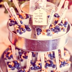 Ideal Baby Shower Brunch Food Ideas Girl Mini Fruit Party Menu Chic Shabby Parfaits Breakfast Showers Spoons
