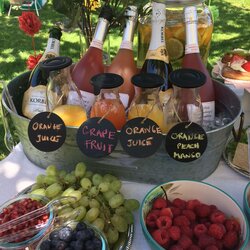 Terrific Brunch Baby Shower Food Woodland Themed Mimosa Mimosas Enchanting Fruity Bubbly