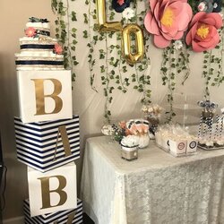 Superlative Cool And Fun Baby Shower Ideas For Girls Decorating Showers Cubes Diaper Cake Paper Flowers When