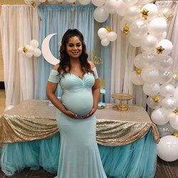 Sexy Mama Maternity Summer Gowns Wedding Guest Outfit