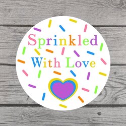 The Highest Quality Sprinkled With Love Baby Shower Stickers