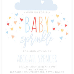 Spiffing Sprinkled With Love Baby Shower Invitations By Basic Invite Showered
