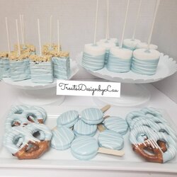 Excellent Baby Shower Boy Treats Bundle Candy Table