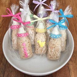 Fantastic Baby Bottle Rice Treats Shower Candy Crispy Favors