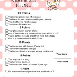 Superb Free Printable In Your Phone Baby Shower Game Sprinkle Games Yellow Whats Funny Boy Bridal Blue