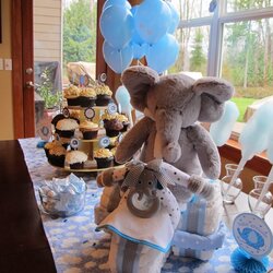 Splendid Sew Cooking With Joan Baby Boy Shower Ideas Waiting For Cooper Elephant Themes Theme Showers
