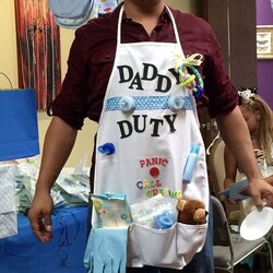 Admirable New Daddy Duty Apron Baby Shower For Men Cute