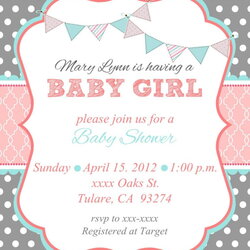 Supreme Grey Email Baby Shower Invitations Free Printable Invites Prize Wording Raffle Showers