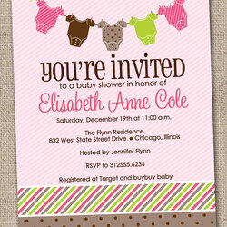 Perfect Printable Baby Shower Invitations Girl By Wording Invites Unique Gender