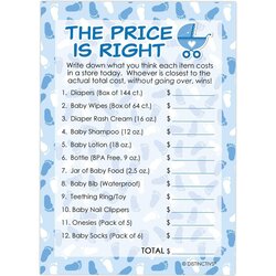 Out Of This World Boy Blue Baby Shower Game The Price Is Right Set Guess