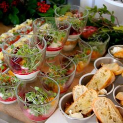 Smashing Bit Catered Baby Shower Mini Salads Lunch Menu Food Appetizers Foods Recipes Desserts Finger Brunch