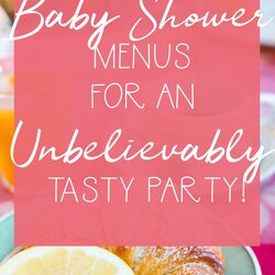 Capital Baby Shower Menu Ideas For An Unbelievably Tasty Party Food Menus Girl Lunch Different Simple Themed