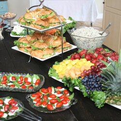 Excellent Pin By Lisa Thompson Finley On Pretty Food Bridal Shower Drinks Luncheon Display Buffet Bridesmaid