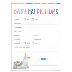 Matchless Summer Baby Shower Game Guess The Stats Printable Instant