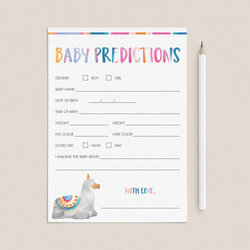Swell Summer Baby Shower Game Guess The Stats Printable Instant