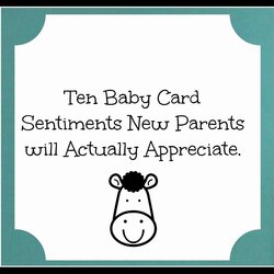 Funny Baby Shower Quotes Card Cards Sentiments Sayings Having Someone Parents Message Messages Wording These