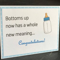Swell Funny Baby Shower Message Boy Congrats
