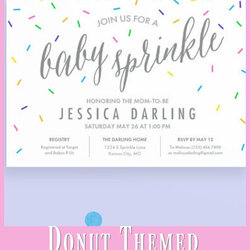 High Quality Best Ideas For Second Baby Shower Idea Sprinkle Doughnut Adorable Theme Title With