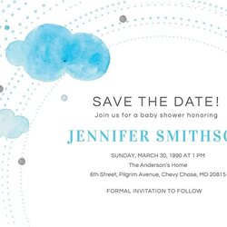 Great Free Save The Date Baby Shower Invitation Template Download In Word
