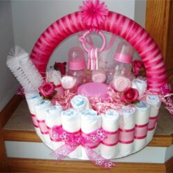 Admirable Affordable Cheap Baby Shower Gift Ideas For Those On Budget Gifts Basket Diapers Diaper Girl