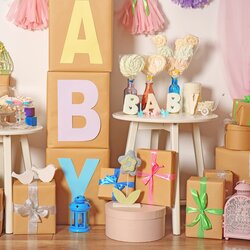 Fine Cheap Unique Baby Shower Decoration Ideas