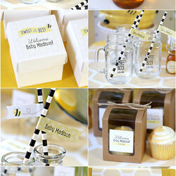 Admirable Baby Shower By Ideas Neutral Theme Sweet Party Favors Thank Cards Honey Showers Shop Decor