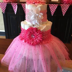 Preeminent Baby Shower Decorating Ideas Table Cake Diaper Centerpiece Hosting Beautiful