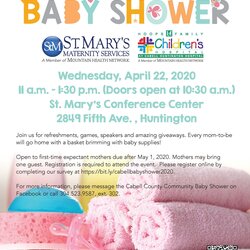 Event County Community Baby Shower For First Time Moms April Invitation Flyer Scaled
