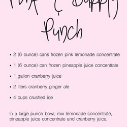 Swell Best Baby Shower Punch Recipes Blue Pink Ideas Bubbly