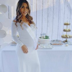 Long Sleeve Baby Shower Gown In Dresses Maternity