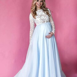 Sterling Lace Maternity Dresses For Baby Shower Pregnant Women Off Shoulder Maxi Gown Tulle