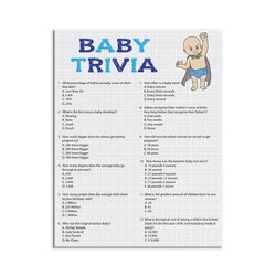 Great Funny Baby Shower Questions This Trivia Game Involves