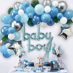 Admirable Baby Boy Shower Decorations Greenery Tropical