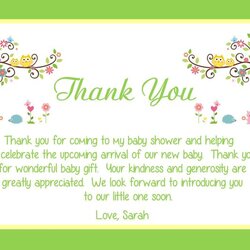 Brilliant Pin On Thank You Baby Shower Card Wording Cards Message Gift Sayings Gifts Notes Quotes Note Cute