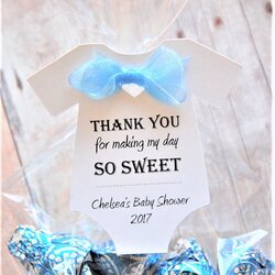 Fine Shower Baby Thank Tags Sweet Gift Making Favor So Favors Party Boy Gifts Hang Personalized Custom Guests