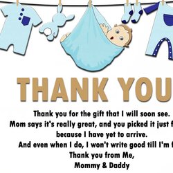 Very Good Thank You Messages For Baby Shower And Gifts Making Different Wording