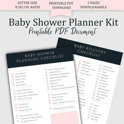 Terrific Everything You Need To Plan The Perfect Baby Shower Catch My Party Simple Planner