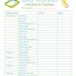 Splendid What Mommy Printable Checklists That Will Organize You In No Shower Baby Checklist Template Planner