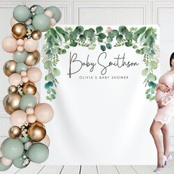 Tremendous Baby Shower Decor Neutral Backdrop Photo Booth