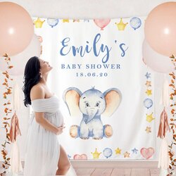 Exceptional Custom Baby Shower Backdrop