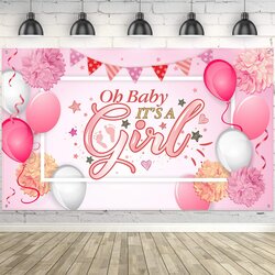 Spiffing Buy Baby Shower Party Backdrop Decorations Large Durable Fabric