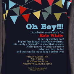 Wizard Baby Shower Invitations Etiquette Second Boy Invitation Sip Sprinkle Banner Make Invite Sure Honor