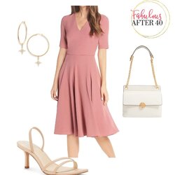 Beautiful Baby Shower Guests Outfit Ideas Dusty Pink Dress