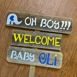 Perfect Drive By Baby Shower Sign Yard Wood Hand Painted Stake
